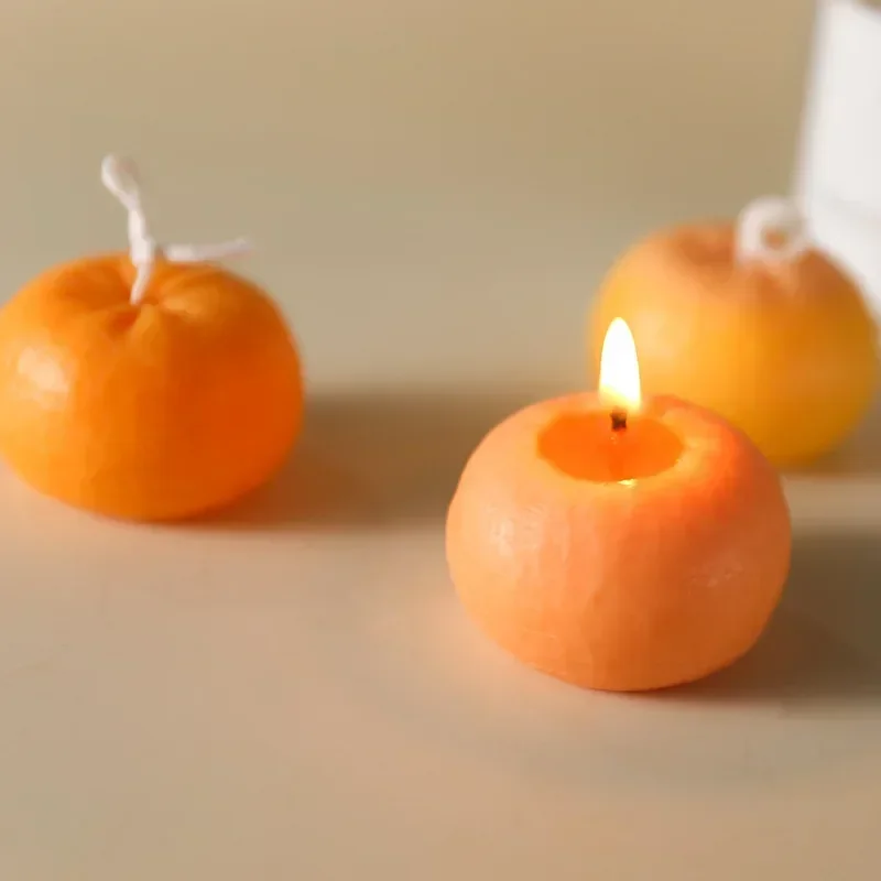 Candle Making Supplies Usa - الإبداعية شكل برتقالي شمعة قالب من