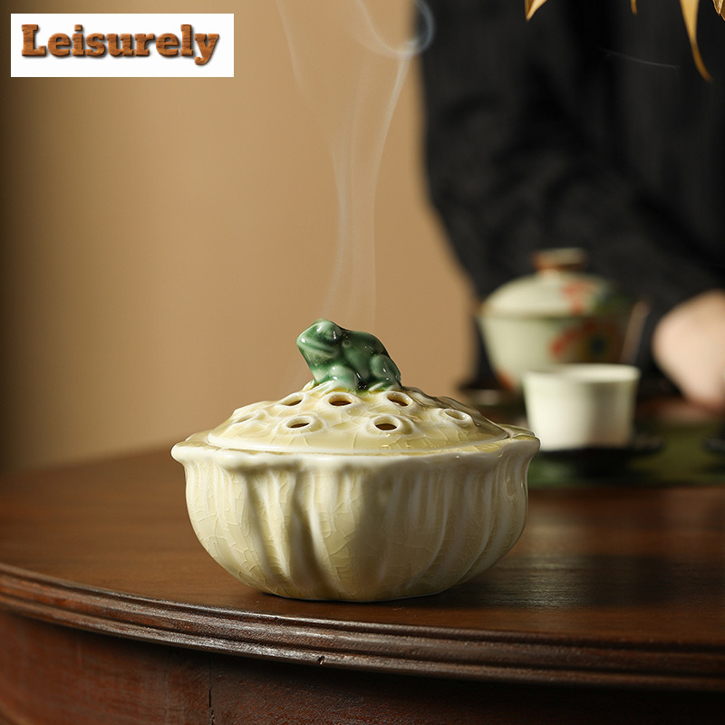 Zen Candle Supplies - لوتس بركة الضفدع متعة حامل البخور