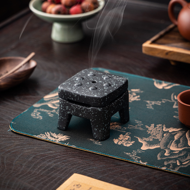 مبخرة مربعة ريترو من حجر الأزر - مراجعة Zen Candle Supplies وسعره