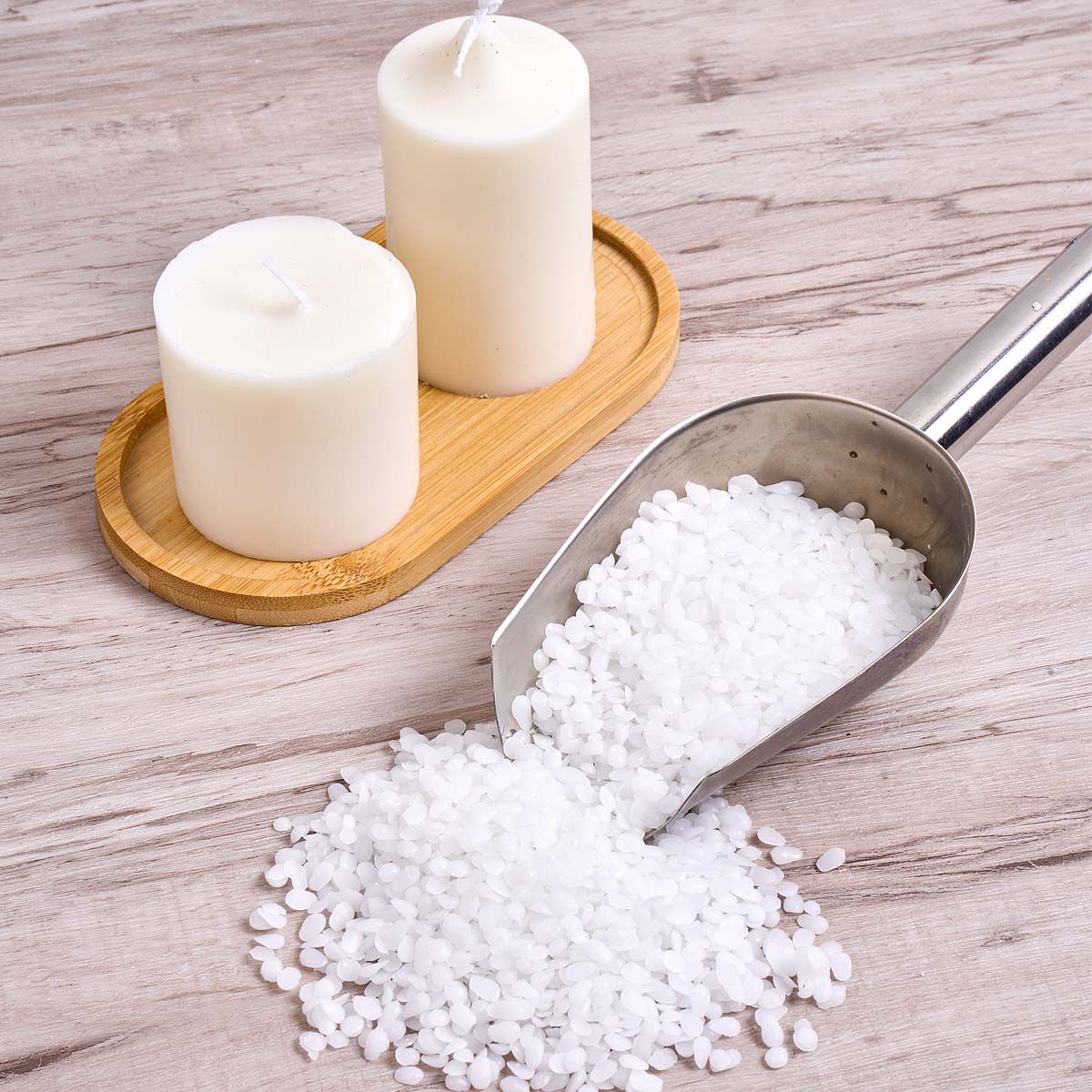 شمع العسل الأبيض حقيبة حبيبية  - مراجعة Candle Making Supplies Usa وسعره