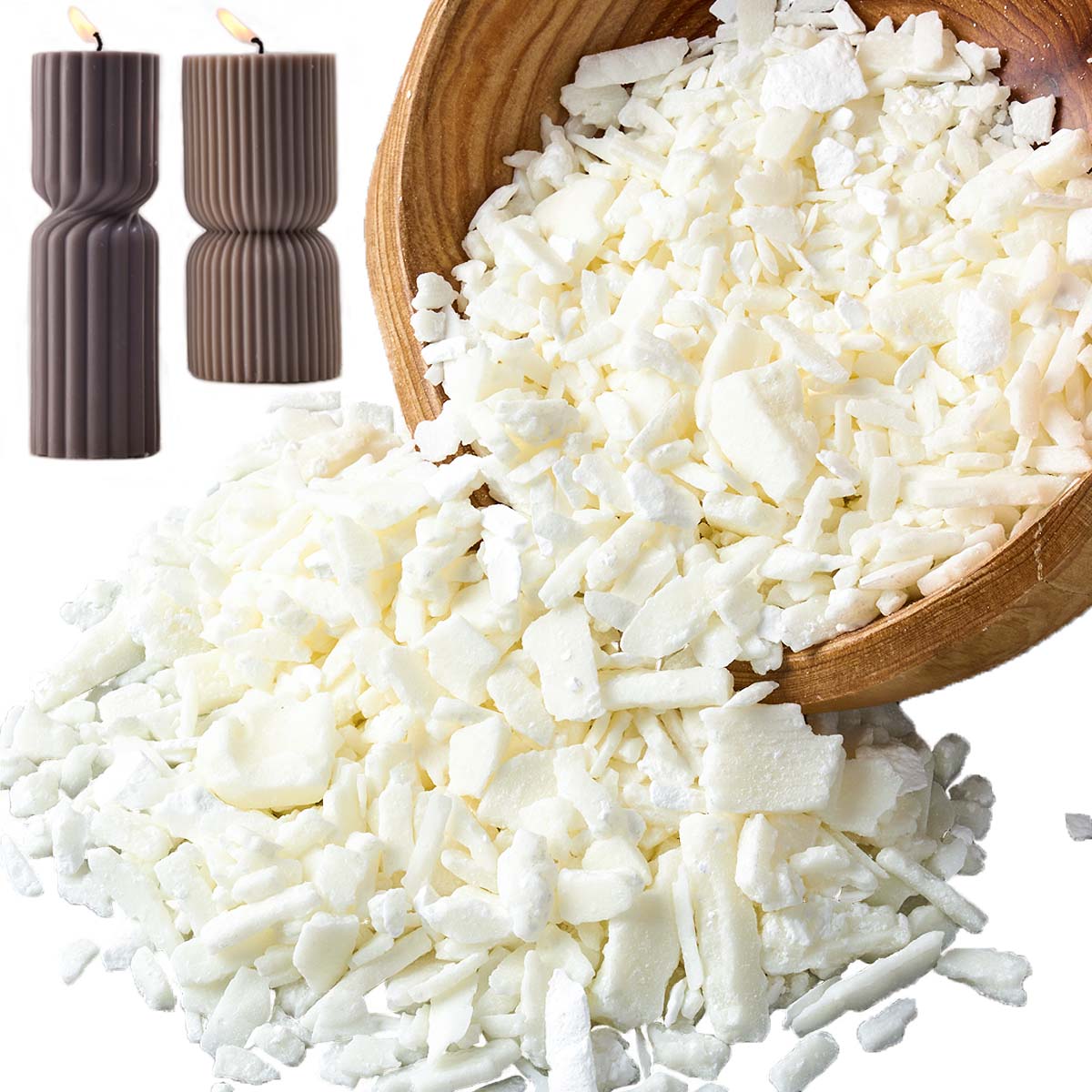 1 جنيه شمع الصويا الأبيض النقي - مراجعة Candle Making Supplies Usa وسعره